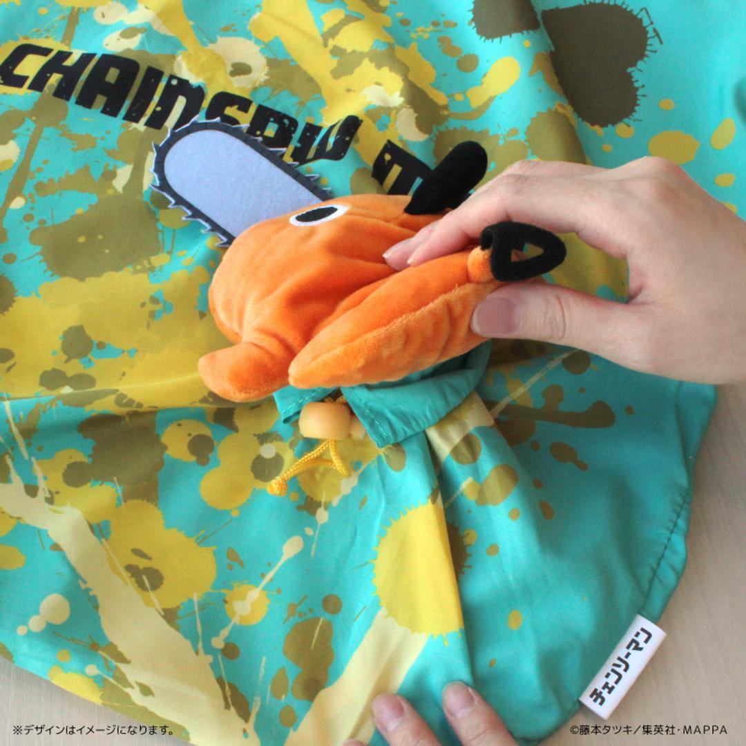 チェンソーマン グッズ 通販 チェーンソーマン エコバッグ エコバック マイバッグ ショッピングバッグ 買い物バッグ 折りたたみバッグ お買い物袋 サブバッグ 折りたたみ コンパクト 軽量 キャラクター ポチタ おしゃれ かわいい 男女兼用バッグ ポチタ ・