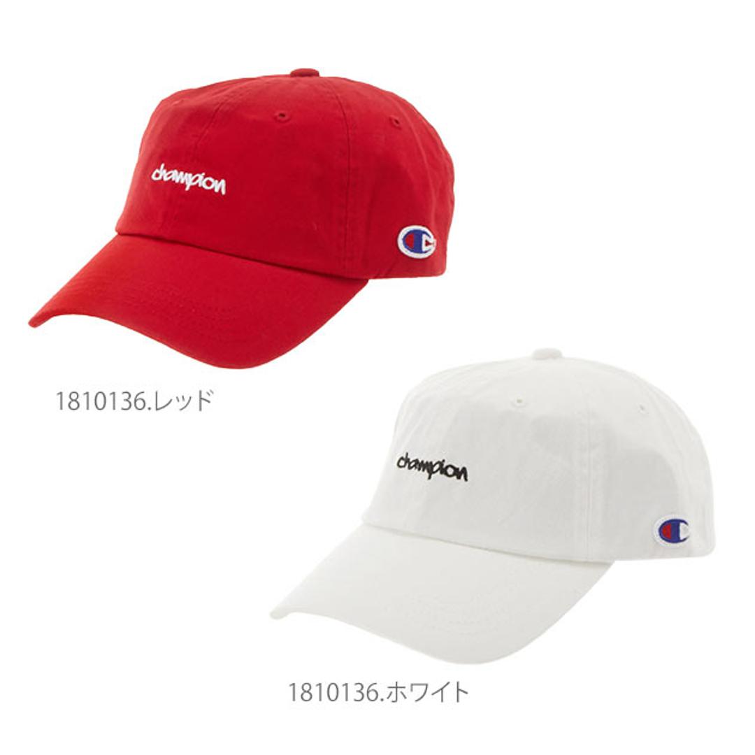 ローキャップ Champion チャンピオン 通販 CHAMPION キャップ 帽子 LOW CAP メンズ レディース 筆記体ロゴ ミニ刺繍 ワンポイント シンプル コットン 綿100% ストラップバック STRAPBACK おしゃれ かわいい キッズ 子ども 手洗い可 洗える サイズ調整 アウトドア 外遊び 黒 1810136.ネイビー ・