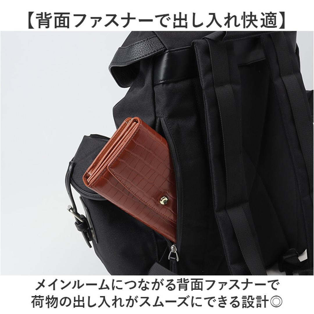 DEVICE リュック デバイス DRN25089 通販 リュックサック バックパック デイパック メンズ A4 撥水 通学 通勤 旅行 アウトドア 背面ファスナー 直結 PC収納 男子 高校生 大容量 シンプル 大人 男性 自転車 バイク メンズバッグ ブラック ・