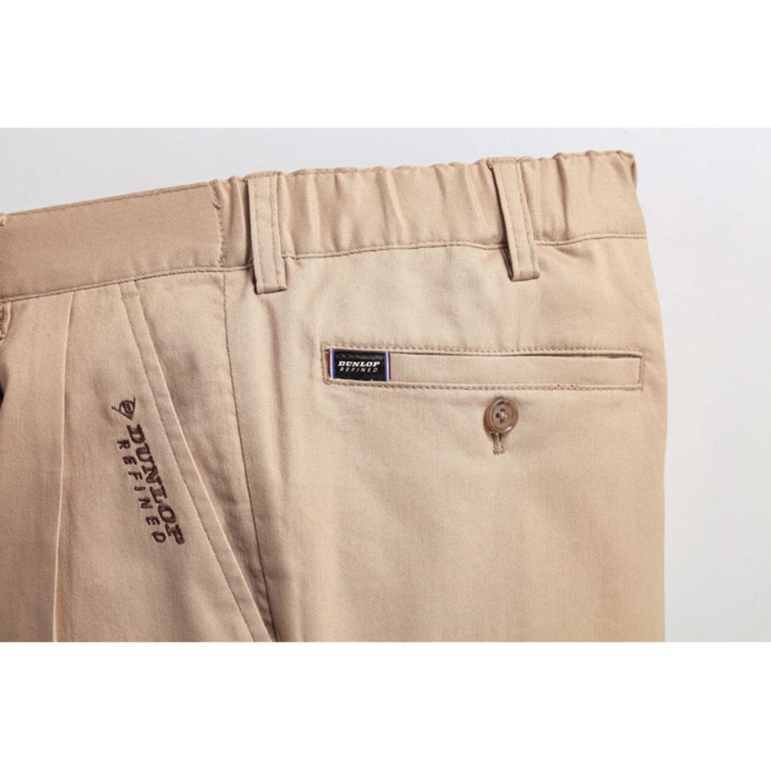 チノパン メンズ 通販 メンズパンツ パンツ ボトムス 大人 男性 カジュアルパンツ ズボン ずぼん ゴルフパンツ 長ズボン 通勤 オフィス おしゃれ メンズファッション シンプル カジュアル 無地 スポーツ ゴルフ ダンロップ・リファインド プレゼント ギフト 股下60cm Mサイズ
