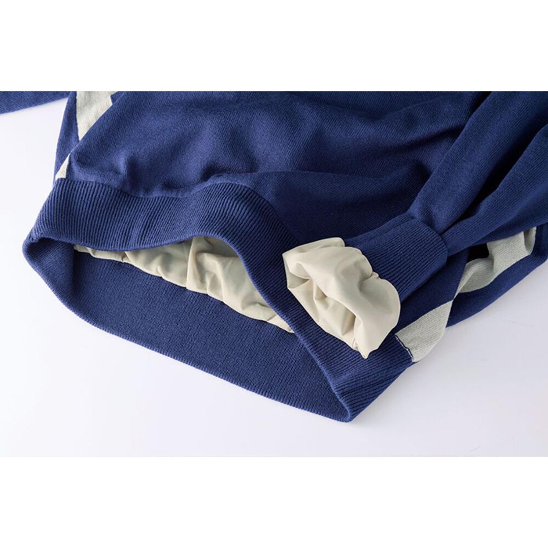 ニット メンズ 長袖 通販 セーター Vネックセーター ゴルフ 秋冬 秋物 冬物 暖かい 防風 あったか 防風だけどストレッチで快適ニット おしゃれ シンプル 男性 紳士服 メンズウエア ゴルフウェア メンズウェア トップス メンズファッション ネイビー Sサイズ