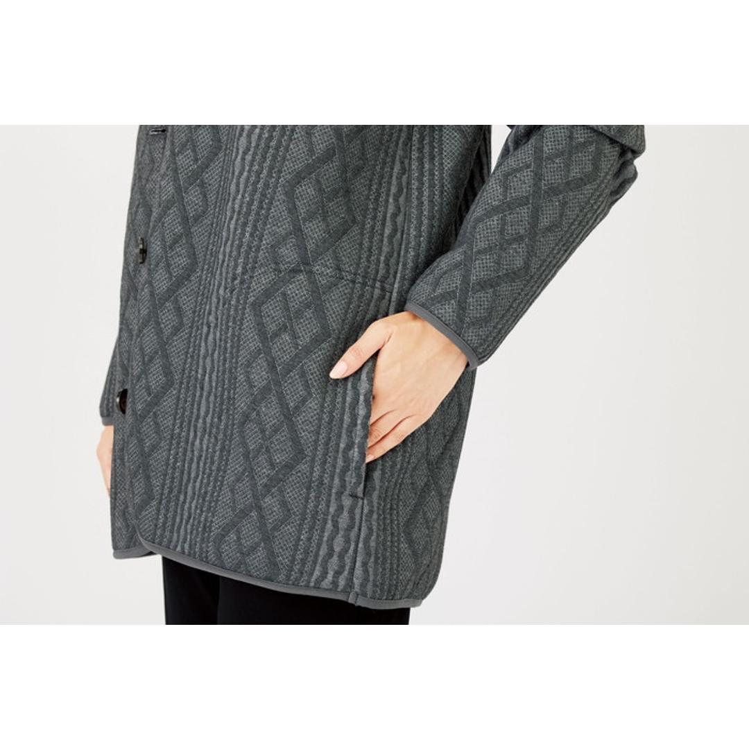 ジャケット レディース カジュアル 961503 通販 上着 羽織り 羽織 ロングジャケット レディースジャケット ロング丈 ロング 裏ボア ジャカード ストレッチ ポケット あったか ぬくぬく あたたかい シンプル ベーシック 女性用 アウター オートミール Mサイズ