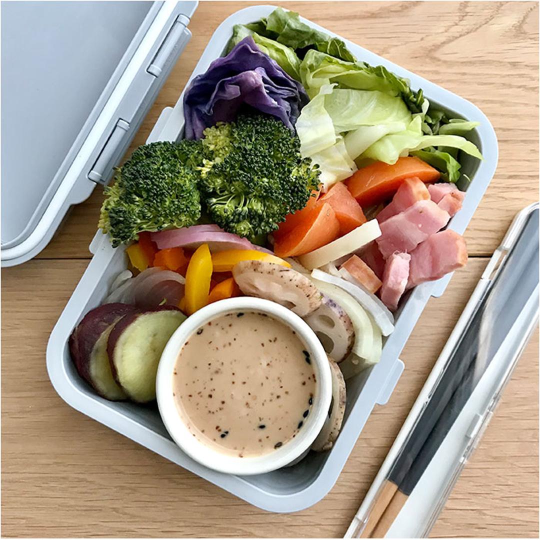 GEL-COOL ジェルクール お弁当箱 仕切り付き 490ml 1段 通販 ランチボックス 弁当箱 保冷お弁当箱 保冷ランチボックス 保冷弁当箱 一段 保冷 保冷剤付き ランチ 弁当 お弁当 スクエア 長方形 保冷剤 保冷剤一体型 ランチグッズ 便利 マカロンブルー ・