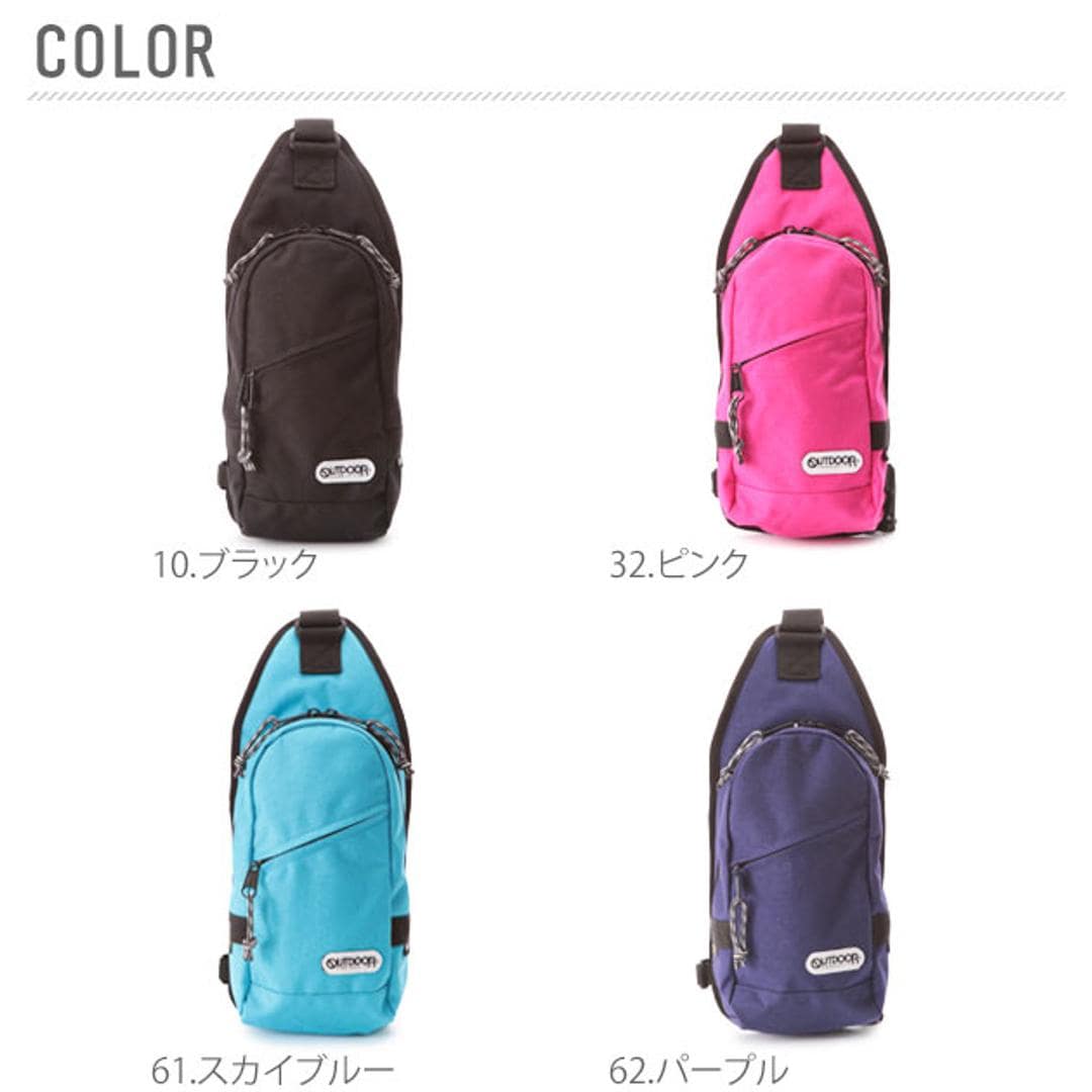 ボディバッグ アウトドアプロダクツ OUTDOOR PRODUCTS メンズ レディース ワンショルダーバッグ キッズ 通販 ショルダーバッグ ワンショルダー タテ型 軽量 小さめ 斜めがけ ショルダー 丈夫 コーデュラ 通気性 アウトドア バッグ od-62232 out62232 outdoor04 10.ブラック ・