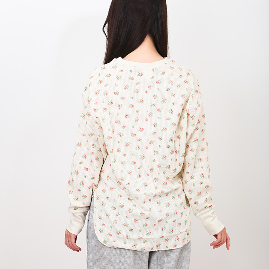 JEMORGAN サーマル レディース 通販 ジェーイーモーガン JD071-59S 切替ロンT ワッフル ロンT Tシャツ 長袖Tシャツ カットソー 長袖 トップス ワッフル生地 パック入り おしゃれ シンプル レディースファッション ピンク ・