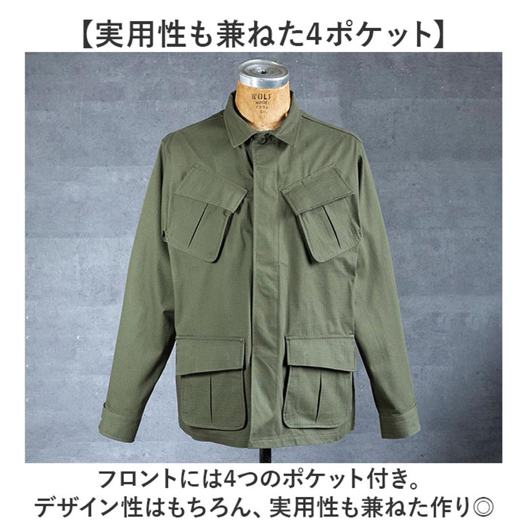 ワークジャケット メンズ 通販 ミリタリージャケット ジャングルファティーグタイプ コンバットジャケット 新品 JJ197YN ジャケット ジャングルファティーグ アウター メンズジャケット 復刻 米軍 秋物 秋服 おしゃれ 秋 冬 秋冬 オシャレ オリーブ Sサイズ
