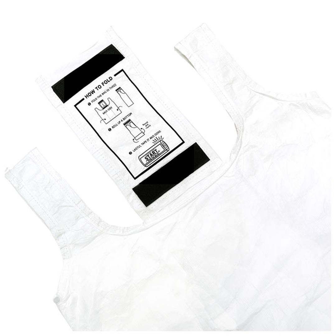 エコバッグ マチ広 弁当 通販 コンビニ レジ袋 小さめ 折りたたみ コンパクト 軽量 軽い メンズ レディース 丈夫 タイベック Tyvek シンプル START スタート コンビニ弁当 マイバッグ コンビニバッグ お買い物バッグ ショッピングバッグ エコバック ブラック ・