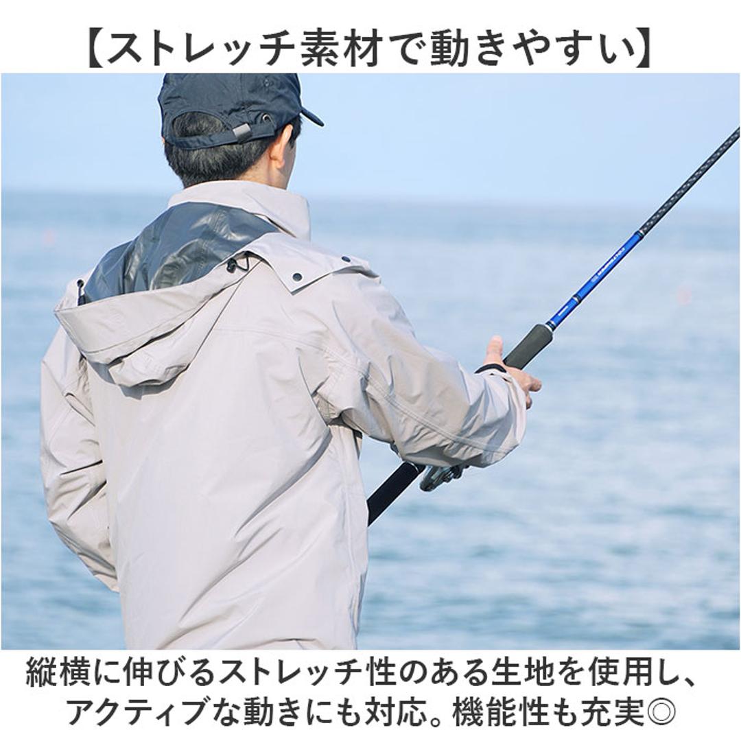 カジメイク レインスーツ Kajimeiku F-001 通販 レインコート 上下 防水 レインウェア レインウエア レインパンツ 上下セット フィッシングレインスーツ 自転車 釣り バイク キャンプ 通勤 通学 ストレッチ 蒸れにくい 透湿 雨具 カッパ 合羽 ブラック Sサイズ