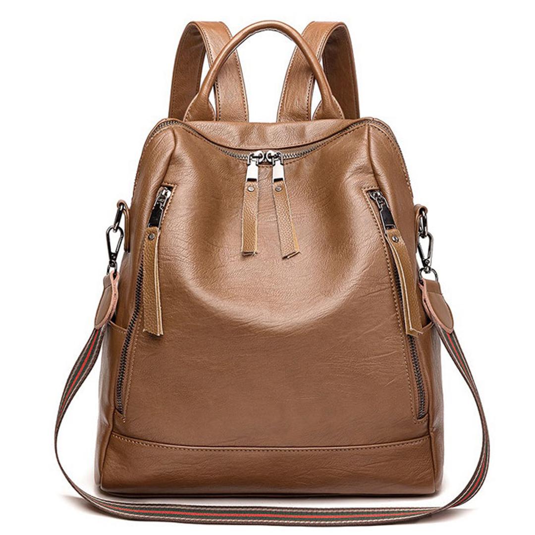 バックパック レディース 通販 2way ショルダー ショルダーバッグ リュックサック デイパック ファッションバッグ バッグバケット カバン バッグ 鞄 かばん スクールバッグ リュック ソフトレザー クロスボーダー カジュアル 鞄 かばん 収納 おしゃれ 通勤 通学 ブラック ・