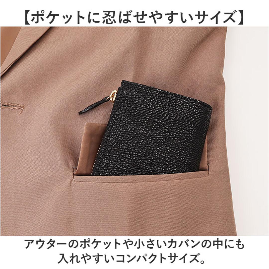 KC,s 財布 ケイシイズ KRB005 通販 日本製 コンパクトウォレット ミニ財布 ミニウォレット kc,s ケーシーズ ブランド 本革 レザー 牛革 L字ファスナー おしゃれ カードポケット コインポケット お札入れ 小銭入れあり 折りたたみ財布 男性用 ブラック ・