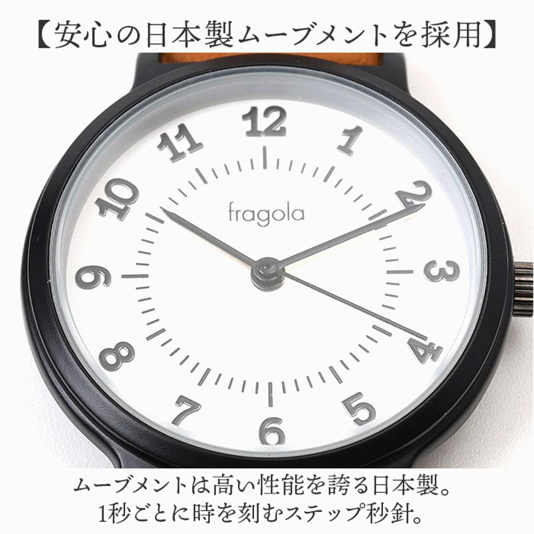 fragola フラゴラ 腕時計 ベルト レディース 通販 日本製 時計 腕時計レディース ウォッチ リストウォッチ レディースウォッチ レディース腕時計 革ベルト アクセサリー 見やすい シンプル カジュアル 女性 女の子 贈り物 ギフト SV/グレー ・