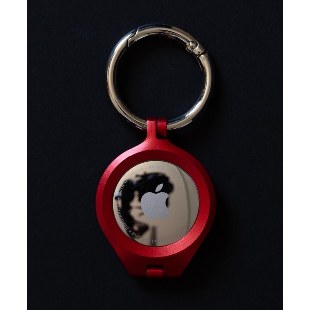 AirTag ケース アルム 通販 air tag キーホルダー AirTagケース AirTag保護ケース エアタグケース 保護カバー アルミバンパー キーリング おしゃれ オシャレ シンプル アルミ合金製 カラビナ付き 落下防止 軽量 軽い AT-AB ブラック ・
