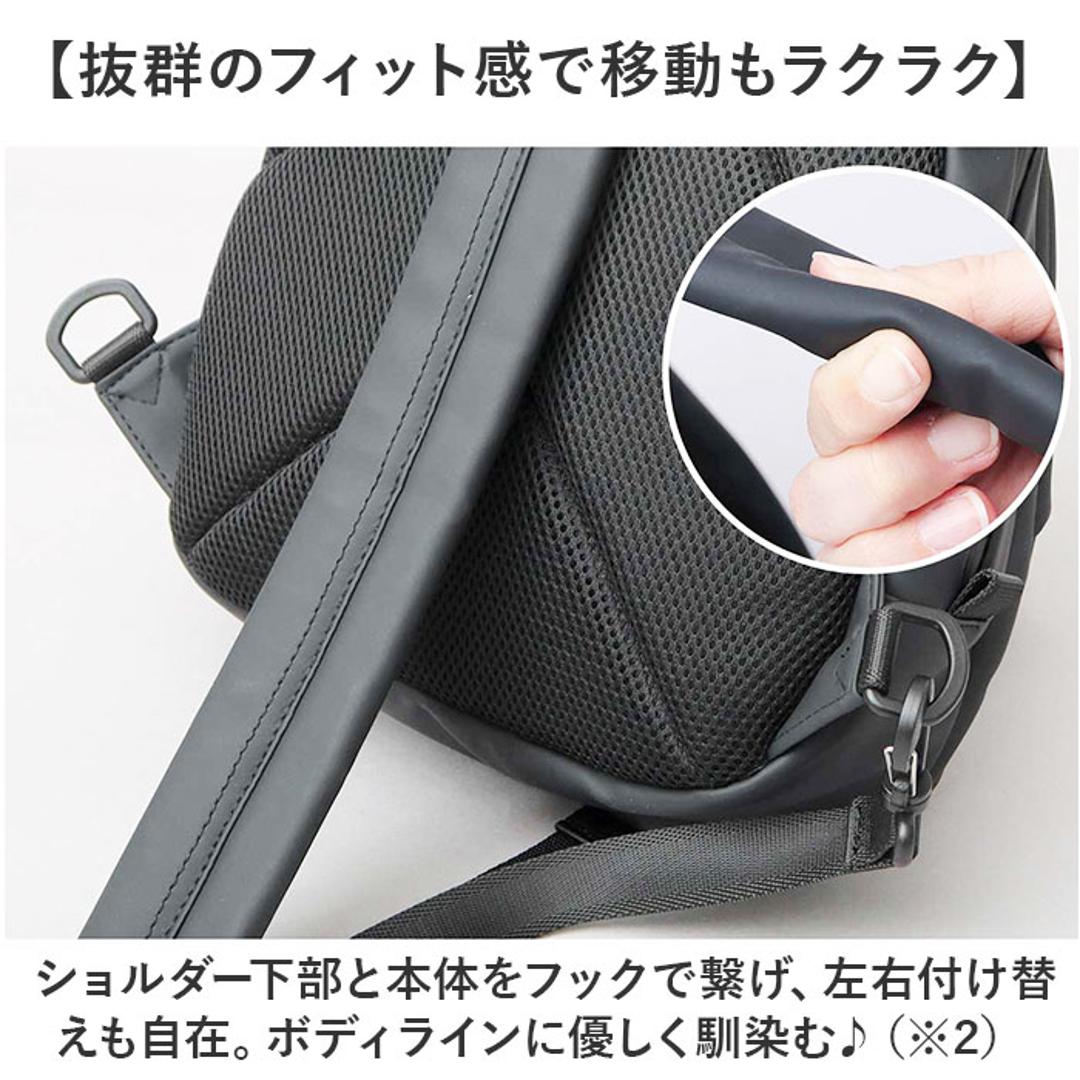 regista レジスタ スリングバッグ 691 通販 スリングバック ワンショルダー ショルダーバッグ ショルダーバック ショルダー 斜めがけ ななめ掛け 肩掛け 鞄 かばん ファスナー ターポリン シンプル 無地 メンズ レディース 男女兼用 ブラック ・