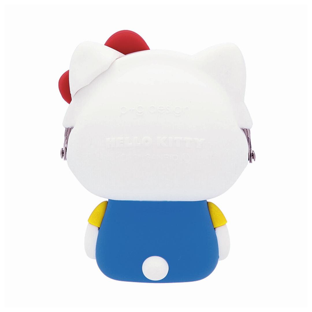 がま口 小銭入れ かわいい 通販 キティ キャラクター グッズ コインケース ミニ財布 小物入れ がまぐち 財布 リップケース 薬ケース マルチポーチ おしゃれ シリコン ブランド ピージーデザイン 可愛い ハローキティブルー ・