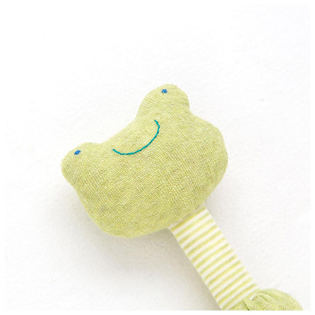 pompkins baby カエル 通販 がらがら ガラガラスティック 鈴入り かえる 蛙 POMPKINS ポプキンズ ハンドメイド オーガニックコットン100% 赤ちゃん 磯企画 ハンドメイド おもちゃ 日本製 出産祝い プレゼント ギフト ベビー用品 ひつじ ・