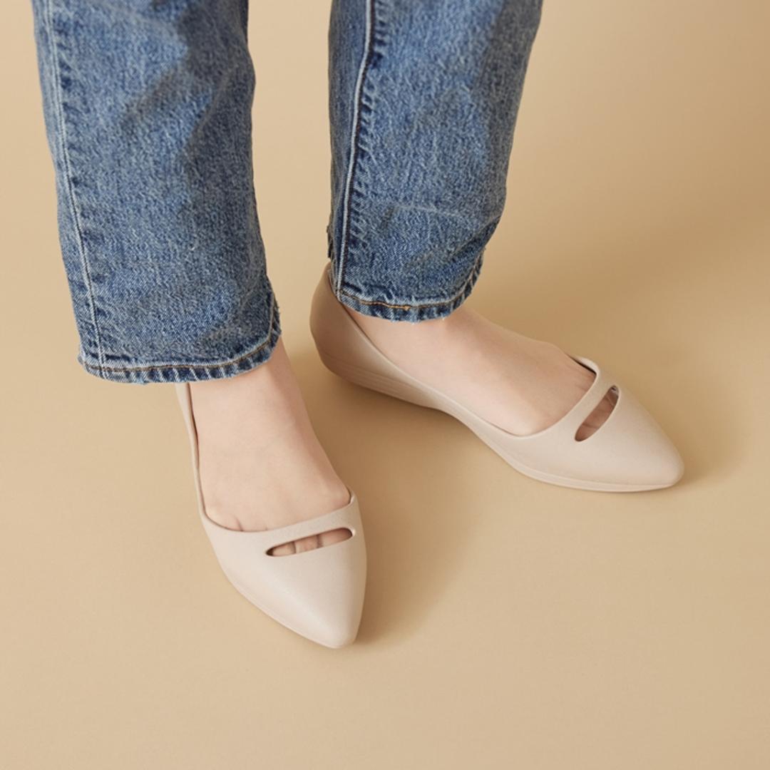 リカバリーサンダル パンプス 通販 フラットパンプス レインパンプス リカバリー PROFEEL プロフィール リカバリーパンプス PRF-001 軽量 軽い 耐水 洗える 履きやすい 歩きやすい 疲れにくい レディースシューズ レディース靴 ブラック S(22.5-23cm)