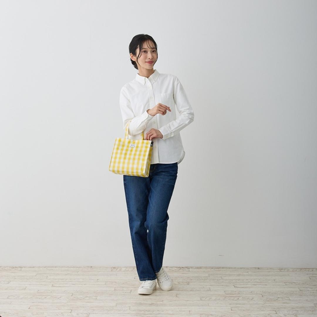 ルートート トートバッグ ラミネート ROOTOTE 1029 通販 トートバック トート バッグ 小さめ レディース 通学 通勤 ランチバッグ ランチトート 手提げバッグ 手提げかばん かわいい おしゃれ チェック ギンガムチェック SQUARE スクエア C_GREEN ・