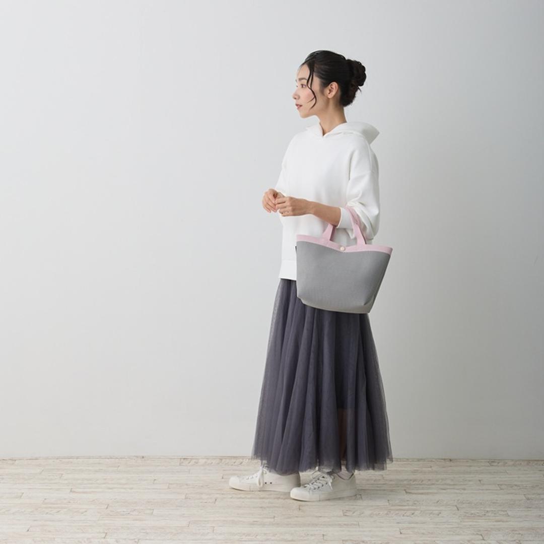 ルートート トートバッグ ROOTOTE 1035 通販 トートバック 小さめ レディース 通学 通勤 手提げバッグ 手提げ袋 手提げかばん 手提げカバン 手提げ鞄 おしゃれ シンプル 無地 配色 ニット 大人 かわいい 自立 R-full DELI デリ BLACK ・