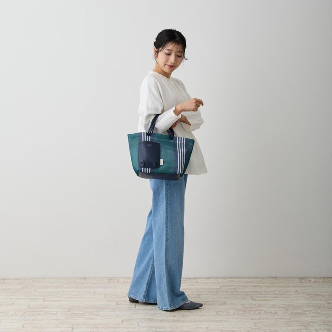 ルートート トートバッグ ROOTOTE 1084 通販 トートバック 手提げバッグ 手提げ袋 手提げかばん 手提げカバン 手提げ鞄 レディース 軽量 軽い 通勤 通学 おしゃれ 配色 洗える 手洗い ストライプ wefer ウエッファ DELI デリ SAX ・