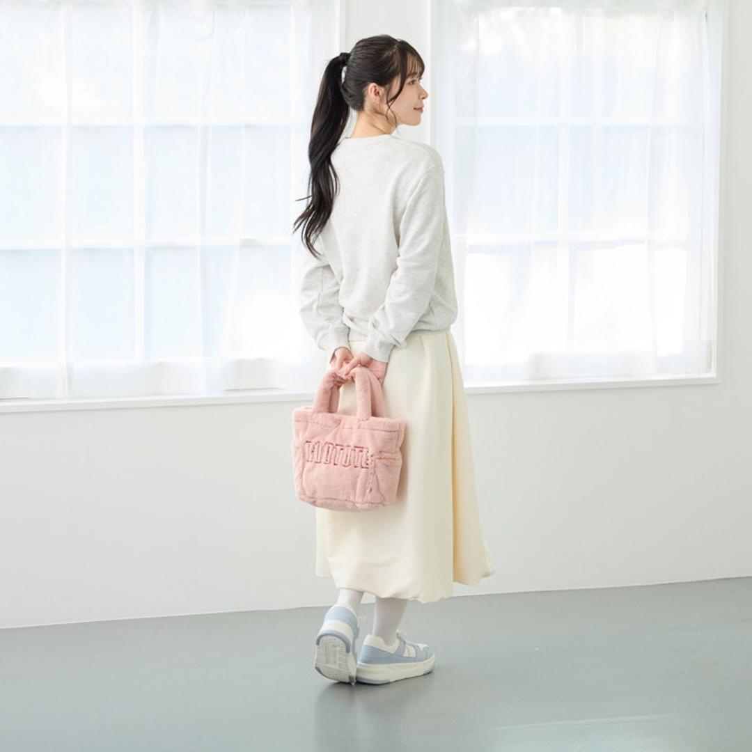 ROOTOTE ルートート トートバッグ 3637 通販 トートバック ハンドバッグ 手提げバッグ 手提げカバン 小さめ サブバッグ SQUARE スクエア シンプル 無地 ロゴ かわいい おしゃれ ふわふわ ふかふか マチあり 旅行 レディースバッグ IVORY ・