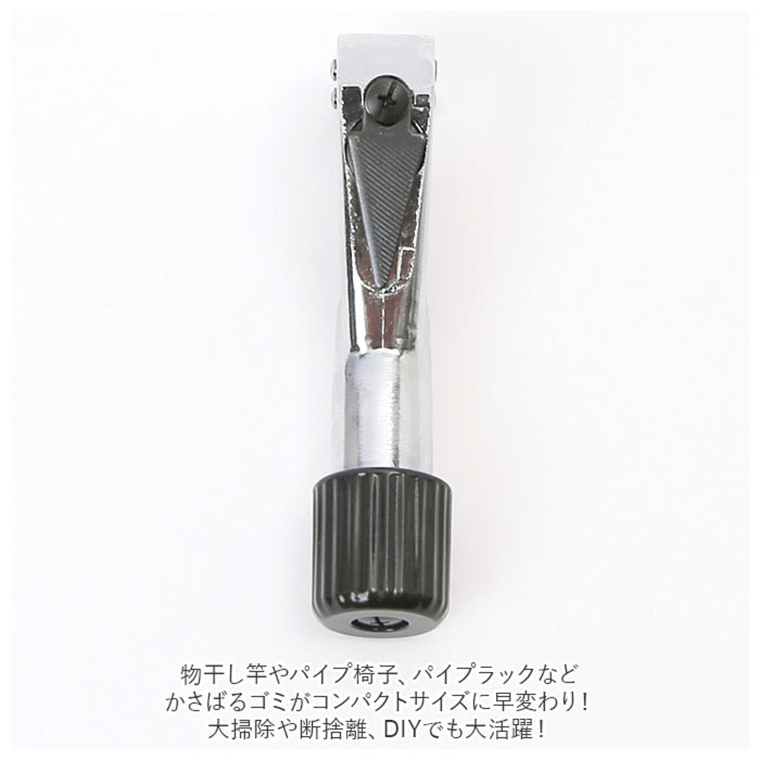 TRADE ONE トレードワン パイプカッター 通販 金属製 切断 クルクル 回すだけ スパッと スピード バリ取りカッター 金属 鉄パイプ パイプ カッター 切粉が出ない 電源不要 力不要 便利 シルバー ・