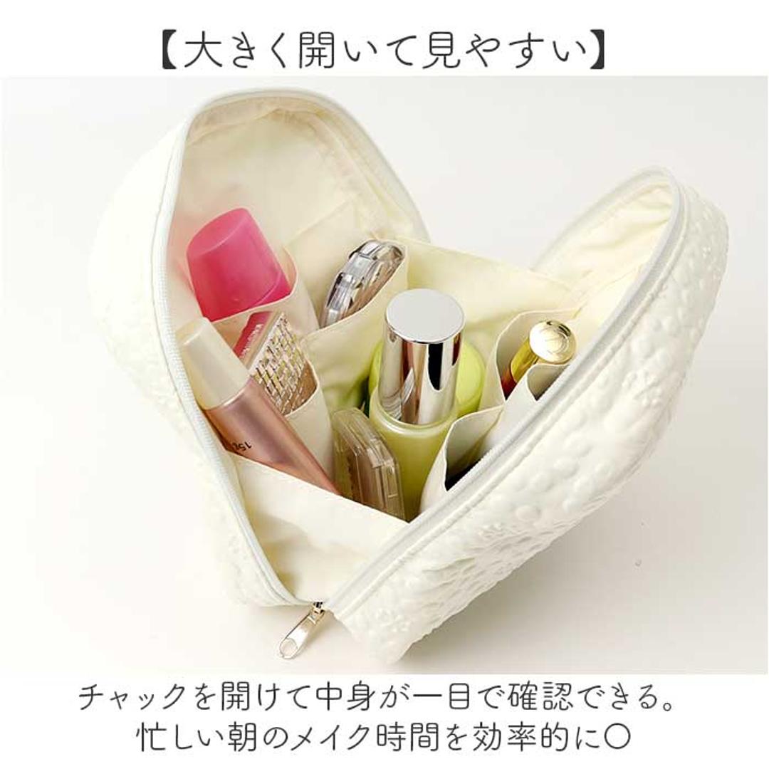 スクエアポーチ おしゃれ 通販 小物入れ 化粧ポーチ メイクポーチ コスメポーチ トラベルポーチ ポーチ 持ち運び コンパクト 収納 整理 レディース 女性 カジュアル かわいい オシャレ 可愛い 小物収納 旅行 トラベル ギフト 贈り物 フロルシックベージュ ・