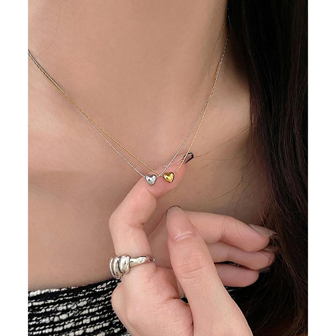 ネックレス レディース シンプル 通販 ペンダント ジュエリー レディースアクセサリー ハート 大人 かわいい おしゃれ 可愛い オシャレ 大人っぽい カジュアル ミニハートネックレス Diamond Hearts ダイヤモンドハーツ nec-001 ゴールド ・