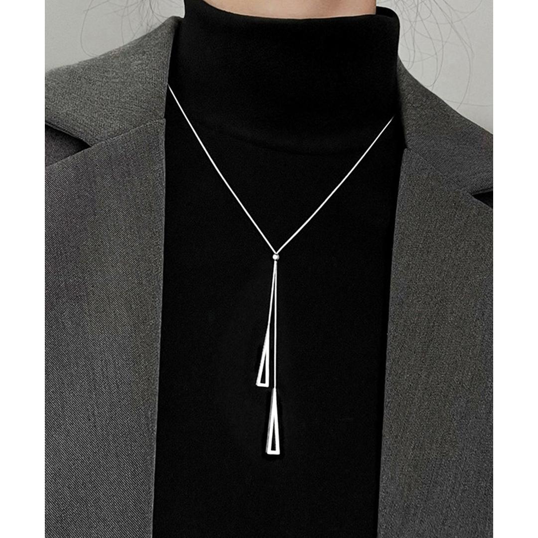 ネックレス レディース シンプル 通販 ペンダント Y字 ループネックレス レディースジュエリー レディースアクセサリー おしゃれ 大人 かわいい 可愛い オシャレ 大人っぽい カジュアル Diamond Hearts ダイヤモンドハーツ nec-032 シルバー ・