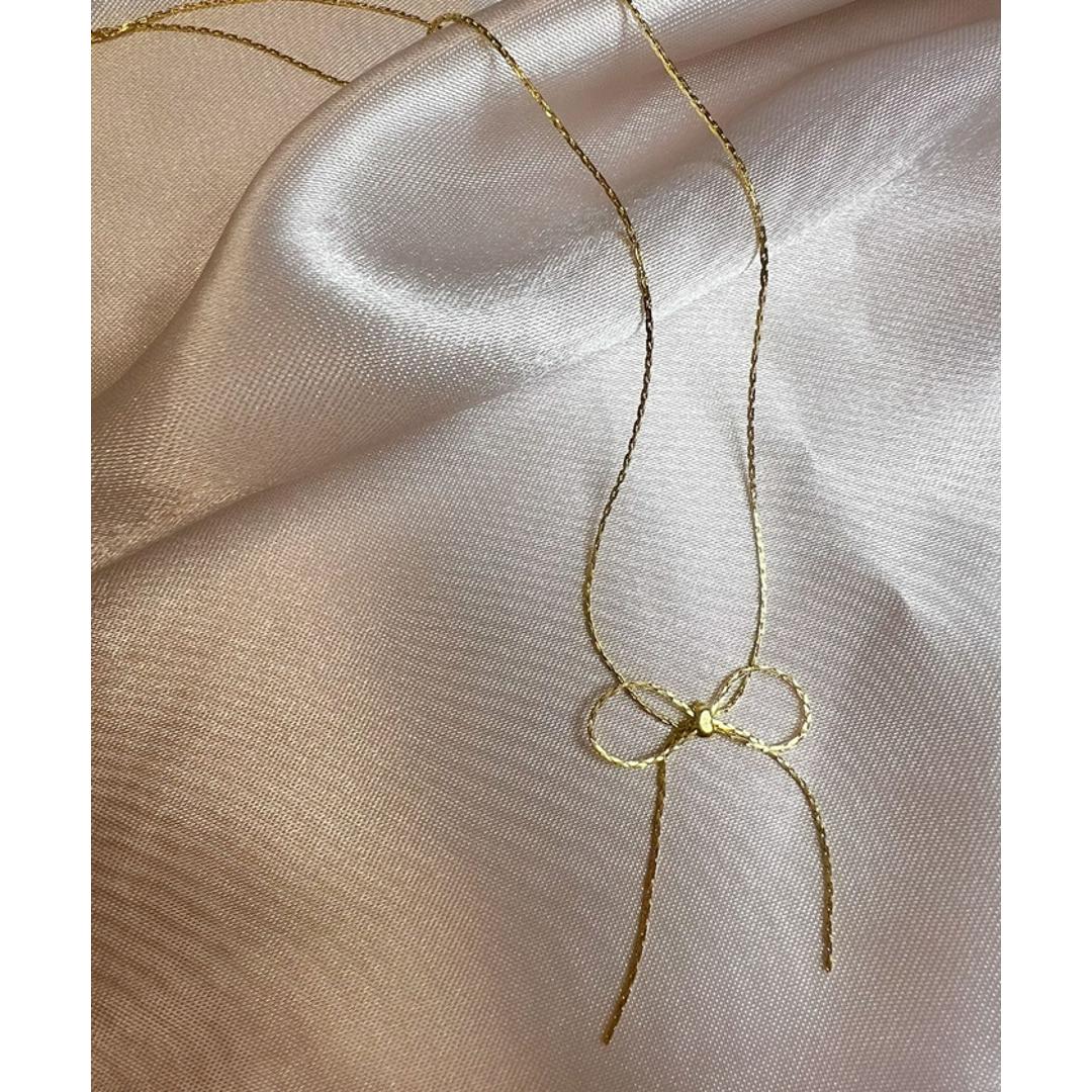 ネックレス レディース シンプル 通販 ダイヤモンドハーツ nec-0350 Diamond Hearts アクセサリー リボン 女性 細い 首輪 おしゃれ かわいい 大人 上品 ギフト プレゼント ブランド 彼女 中学生 高校生 大学生 10代 20代 30代 シルバー ・