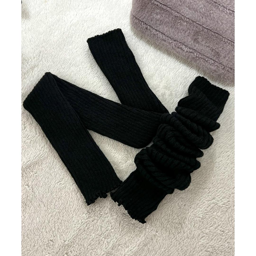 レッグウォーマー ロング 通販 ニットレッグウォーマー レッグ ウォーマー レッグウオーマー レッグウェア 足首ウォーマー ニット ロング丈 diamond hearts ダイヤモンドハーツ レディース 靴下 ソックス ルーズソックス 防寒 秋冬 冷え対策 ブラック ・