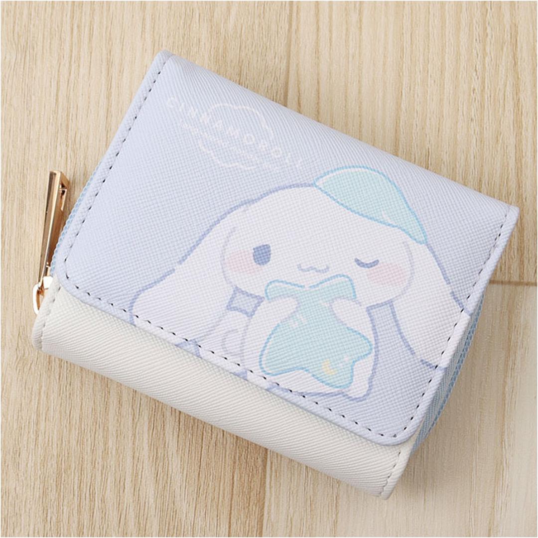 三つ折り財布 キャラクター 通販 3つ折り財布 折りたたみ財布 財布 お財布 ウォレット 折り財布 3つ折り 三つ折り ラウンドファスナー コンパクト 合皮 フェイクレザー レディース キッズ かわいい 可愛い 子供 ジュニア 大人 ギフト 贈り物 むにゃっとシナモロール ・