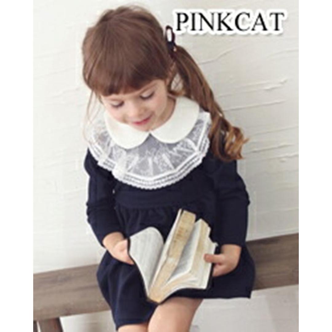 Rora ワンピース キッズ 長袖 通販 ドレスワンピース 10002866 子供 ドレス 女の子 卒園式 入園式 入学式 結婚式 パーティ 発表会 七五三 丸襟 レース 紺 ネイビー かわいい オシャレ 可愛い おしゃれ フォーマル 子ども服 子供服 キッズファッション NAVY 100cm