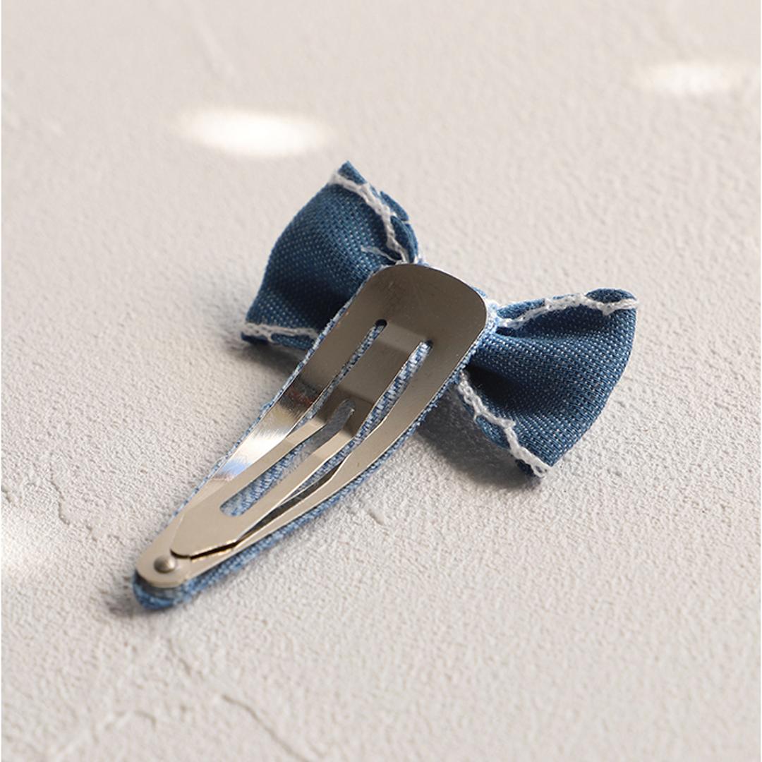 RORA ヘアクリップ 通販 ローラ ジャスミン パッチンピン パッチンどめ パッチン留め ヘアアクセサリー 髪飾り キッズ 子供 子ども こども リボン カジュアル かわいい おしゃれ 女の子 女子 入園式 卒園式 入学式 卒業式 キッズファッション ブルー ・