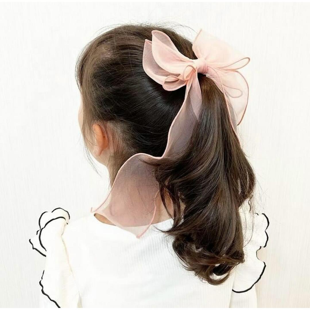 Rora キッズ ヘアゴム リボン 通販 オーガンジー 38042101 アンジュオーガンジーリボンヘアゴム 大きめ 女の子 大人っぽい 卒園式 入学式 卒業式 おしゃれ かわいい オシャレ 可愛い ヘアアレンジ ヘアーアクセサリー ヘアアクセサリー キッズファッション ブラック フリー