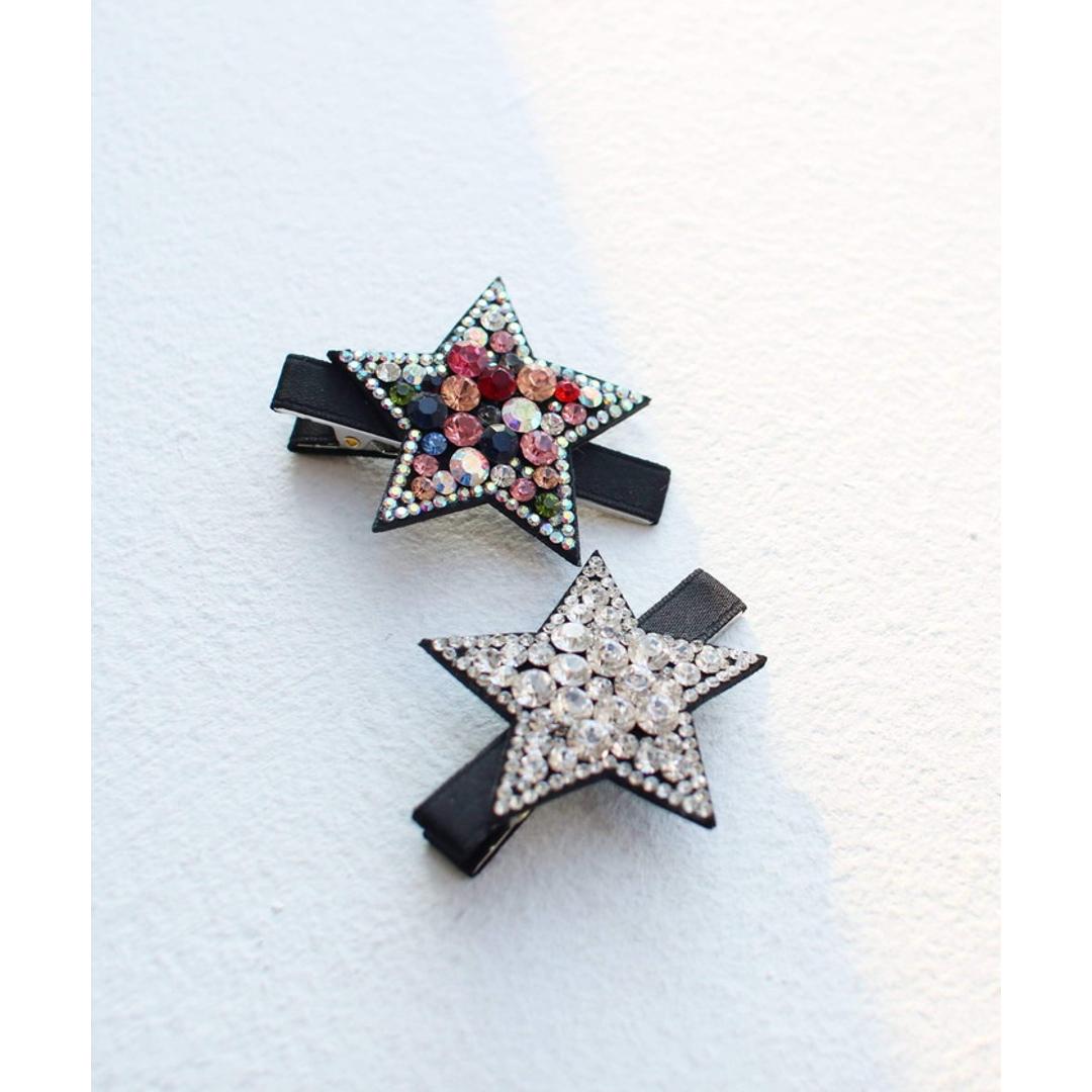 Rora ヘアクリップ キッズ 通販 ヘア クリップ 48472102 プラハジルコニアスターヘアクリップ 星 キラキラ 子供 女の子 卒園式 入学式 結婚式 発表会 かわいい オシャレ 可愛い ヘアアレンジ ヘアーアクセサリー ヘアアクセサリー キッズファッション クリスタル フリー