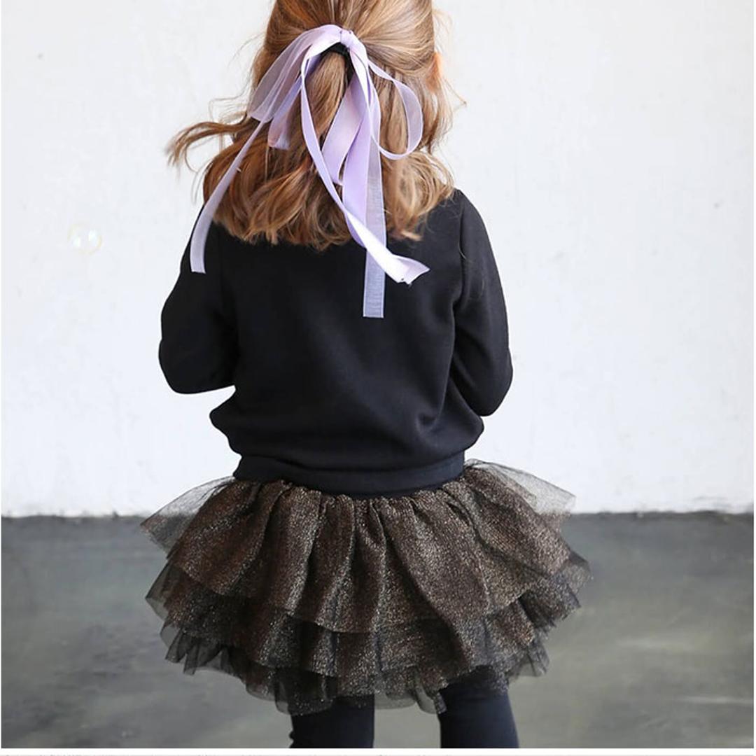 Rora スカート キッズ 女の子 通販 スカートパンツ 64042302 スカッツ レギンス付きスカート チュチュスカート チュールスカート キラキラ ふんわり パーティー イベント かわいい オシャレ 可愛い おしゃれ ボトムス 子ども服 子供服 キッズファッション ブラックゴールド 100cm