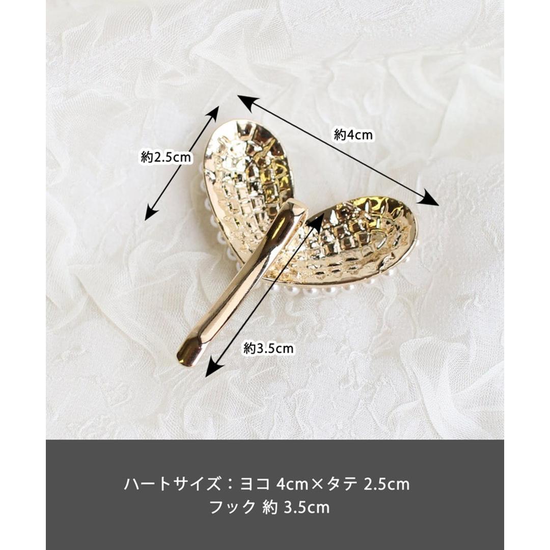 Rora ポニーフック 通販 ハートン 髪飾り ポニー フック ヘアカフ ヘアフック ポニーテール ハート パール ゴールド 女の子 子供 子ども こども フォーマル 卒園式 入学式 卒業式 結婚式 パーティー 発表会 七五三 ヘアアレンジ ヘアアクセサリー ホワイト フリー