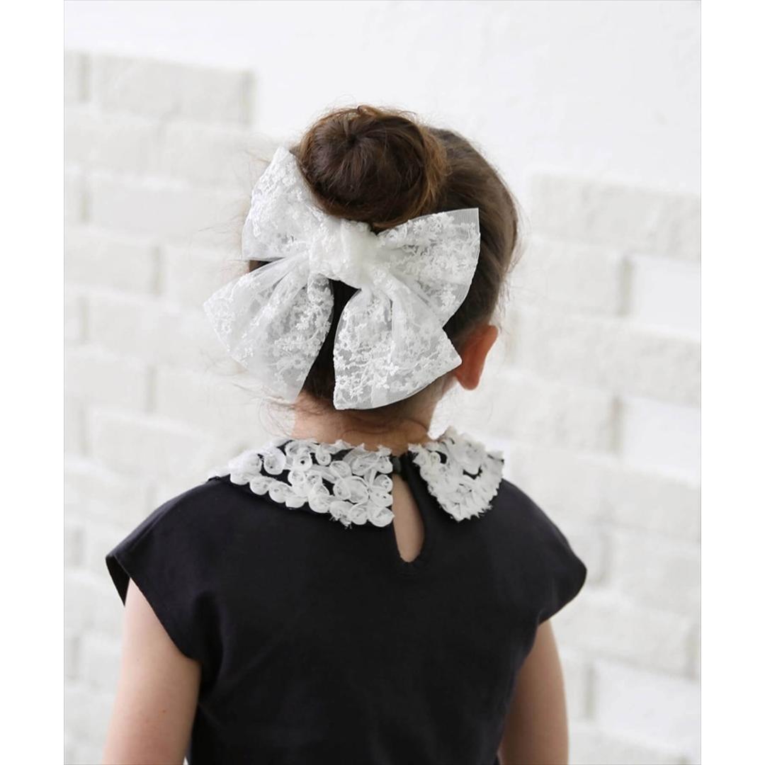 リボン バレッタ 大きい 通販 髪飾り 子供 子ども 女の子 おしゃれ かわいい オシャレ 可愛い 卒園式 入園式 入学式 卒業式 ピアノ発表会 七五三 結婚式 パーティー レース シンプル ヘアアレンジ ヘアーアクセサリー ヘアアクセサリー キッズファッション キナリ フリー
