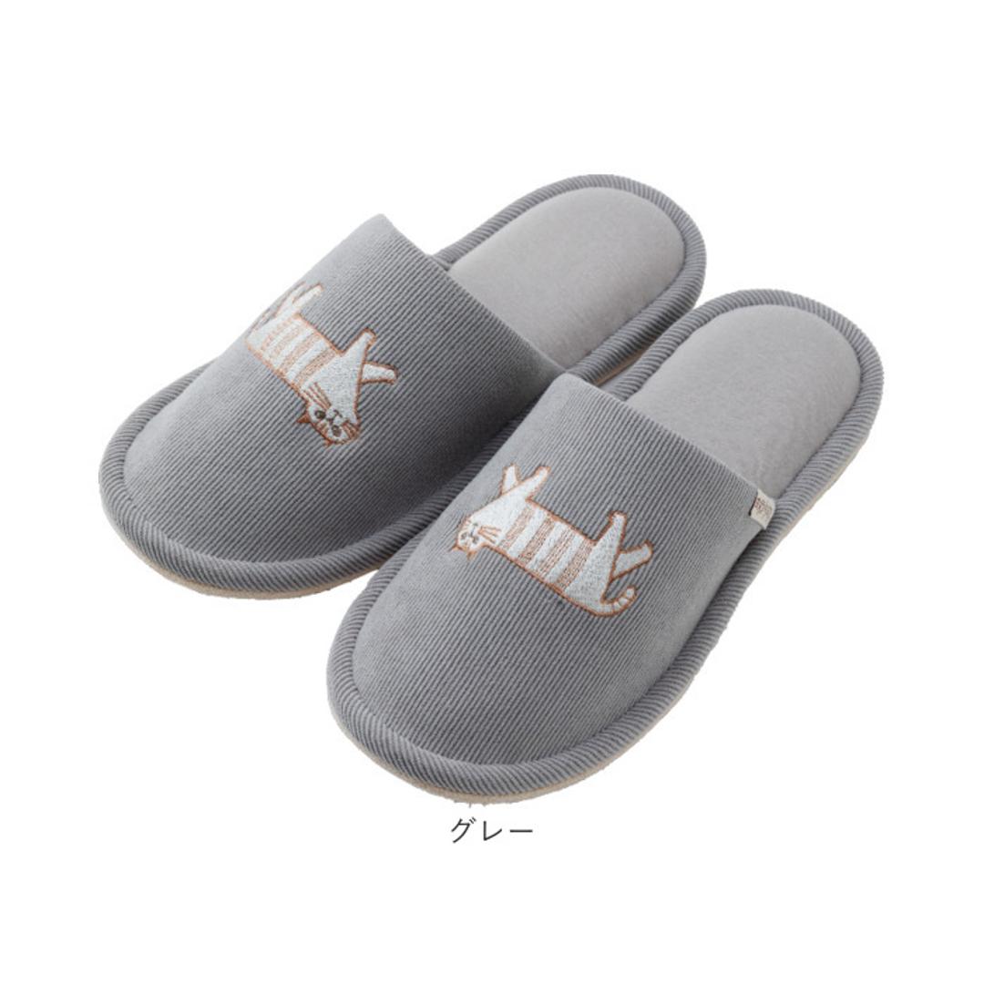 fikalycka スリッパ コーデュロイ 通販 ルームシューズ ルームスリッパ ルームサンダル 室内履き 部屋履き 室内スリッパ 前詰まりスリッパ 猫グッズ ネコ ねこ 洗える 手洗い かわいい おしゃれ フィカリュッカ フィーカリュッカ 生活雑貨 日用品雑貨 アイボリー ・