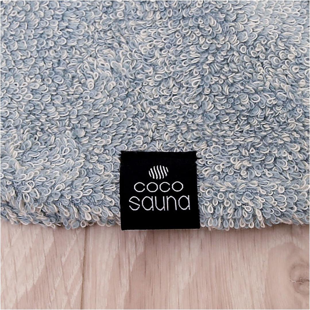 ココチエナ サウナハット タオル 通販 cocochiena サウナキャップ サウナ ハット 帽子 タオル帽子 サウナグッズ タオル生地 タオル地 無地 目深 レディース メンズ 高吸水 厚手 くすみカラー 洗うほどに膨らむタオル サ活 サウナー ヘアケア ブルー ・