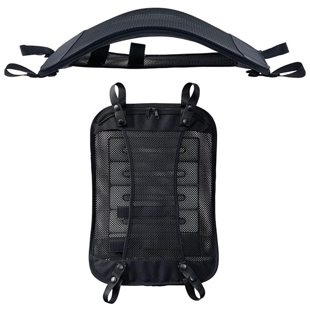 リュック 背中 メッシュ 通販 メッシュフレーム パッド ひんやり 涼しい 暑さ対策 長時間キープ 抱っこ紐 暑い季節 夏 過ごしやすい アウトドア 便利 アイスメッシュフレーム COOLOOP クーループ ブラック ・