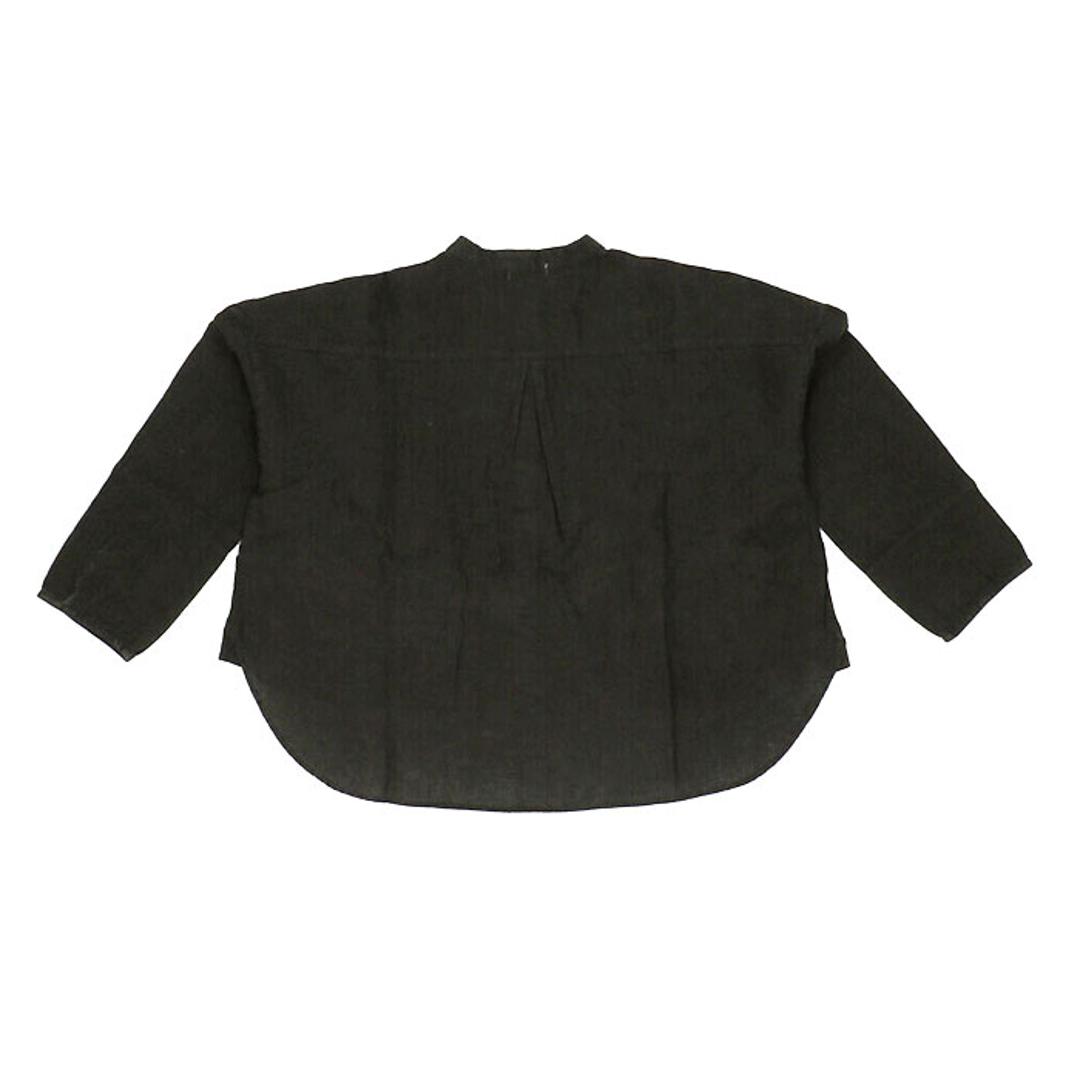 dgy ディージーワイ シャツ レディース 長袖 通販 ジャケット ブラウス 羽織り カーデ 肩落ち 体型カバー ゆったり 麻100% スタンドネック スタンドカラー リネンオックス スタンド衿 D*g*y デコカンパニー 無地 オフホワイト 【即日発送】Mサイズ