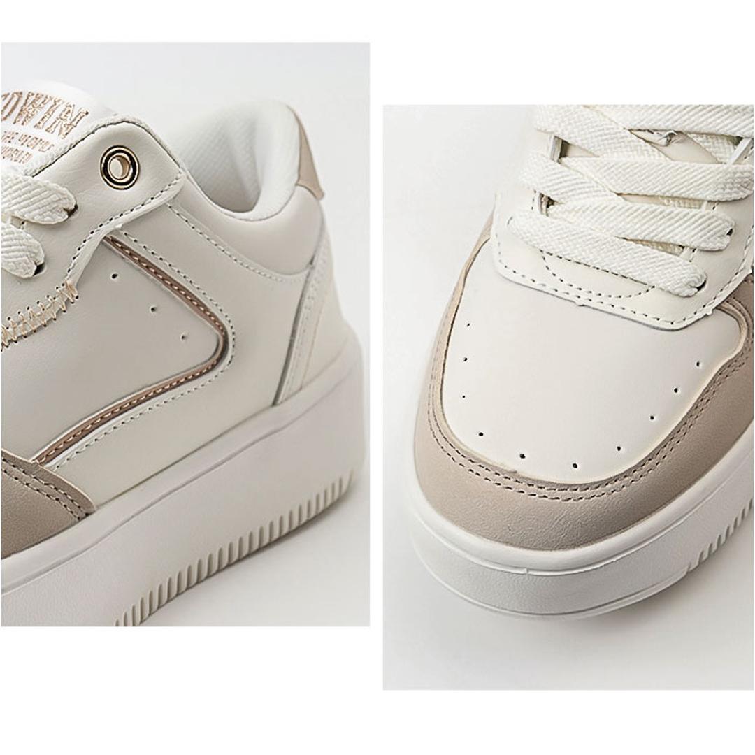 EDWIN スニーカー エドウィン EDW-4375 通販 靴 ローカットスニーカー 運動靴 レディース 軽量 軽い 厚底 カジュアル シンプル 仕事 通勤 通学 学校 中学生 高校生 女子 おしゃれ かわいい 歩きやすい レディース靴 WHITE 23cm