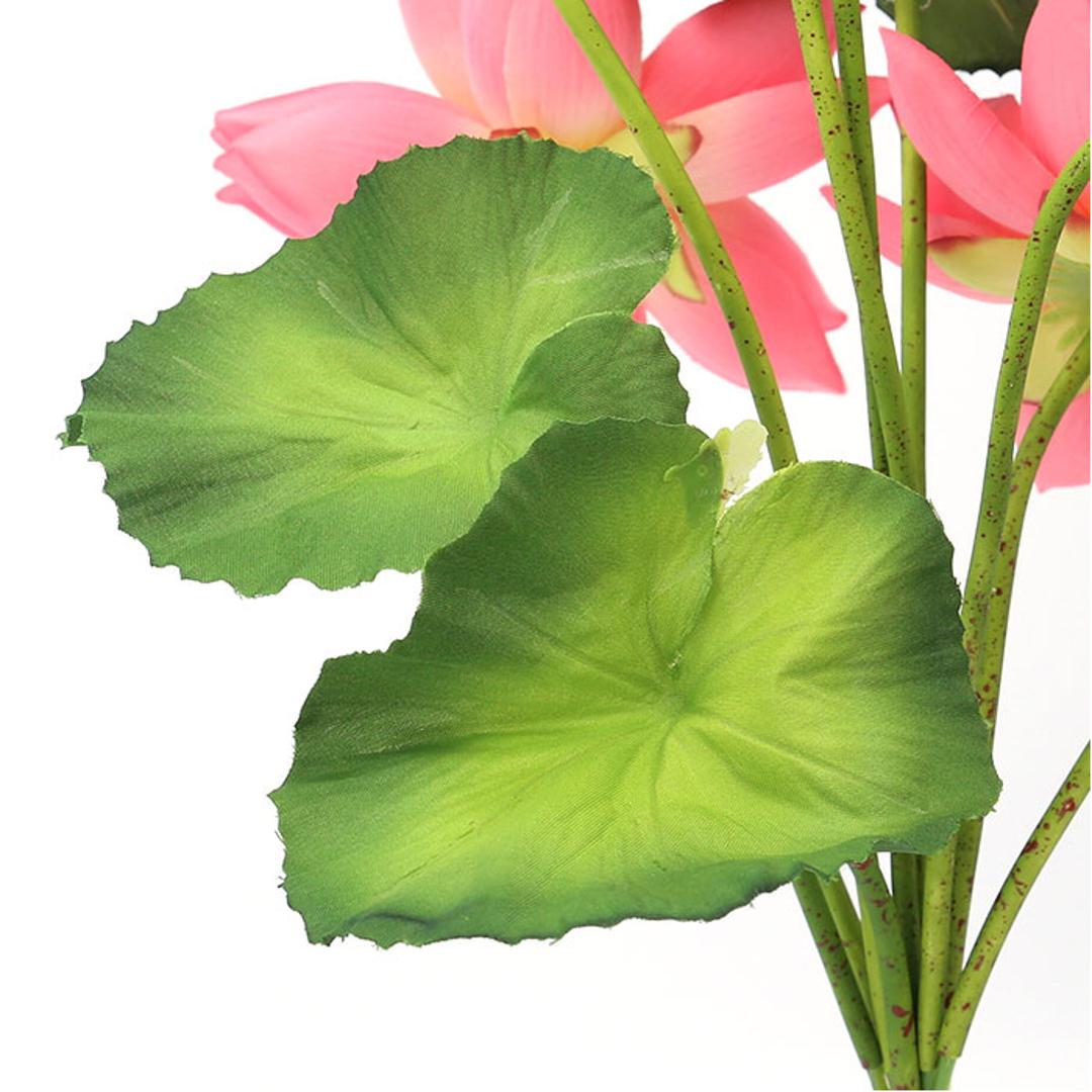 蓮 花 造花 通販 蓮の花 はすの花 アーティフィシャルフラワー アーティフィシャルグリーン アートフラワー フェイクフラワー フェイクグリーン インテリア 観葉植物 ブッシュ 人工観葉植物 FB-2598 ロータスブッシュ ポピー YDM ラベンダー ・