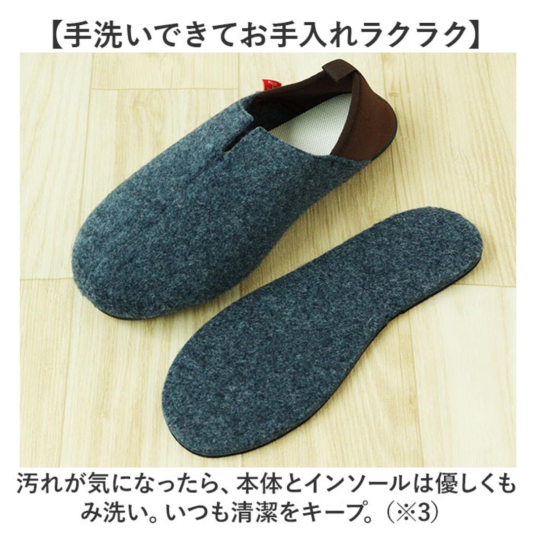 スリッパ 防災 通販 ルームシューズ 室内履き バブーシュ ガラス 釘 くぎ クギ 通さない 踏み抜き防止インソール入りスリッパ 緊急時 災害時 手洗い 洗える 屋外 避難 キッズ レディース メンズ 子供 子ども 大人 頑丈 秋冬 フェルト おしゃれ オシャレ ベージュ Sサイズ