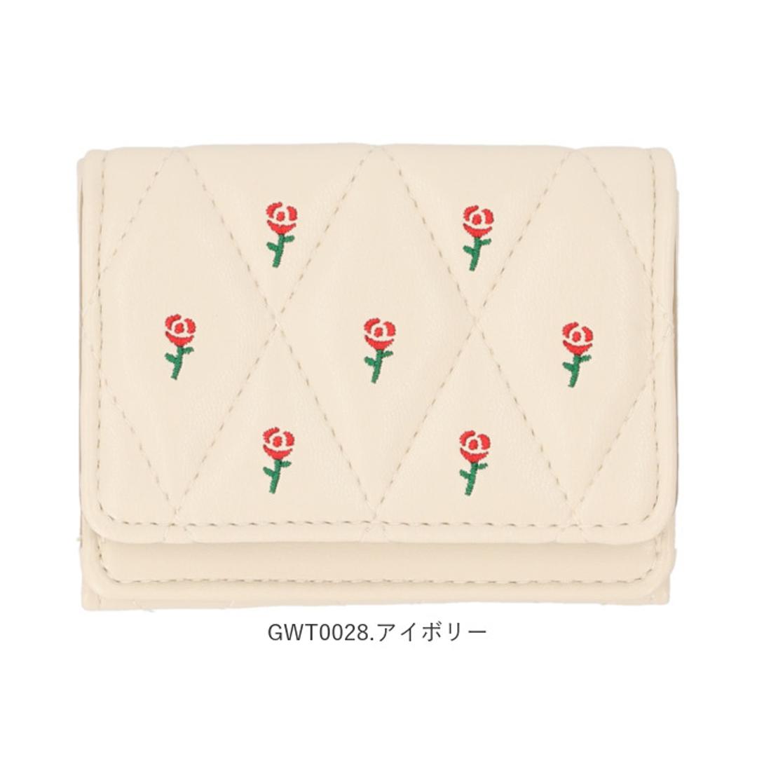 ミニ財布 レディース 通販 三つ折り財布 財布 さいふ ミニウォレット 小銭入れ カードポケット お札入れ 合成皮革 合皮 女性 コンパクト かわいい おしゃれ 多収納 軽量 コインケース 三つ折り 小さい財布 贈り物 ギフト GWT0028.ピンク ・