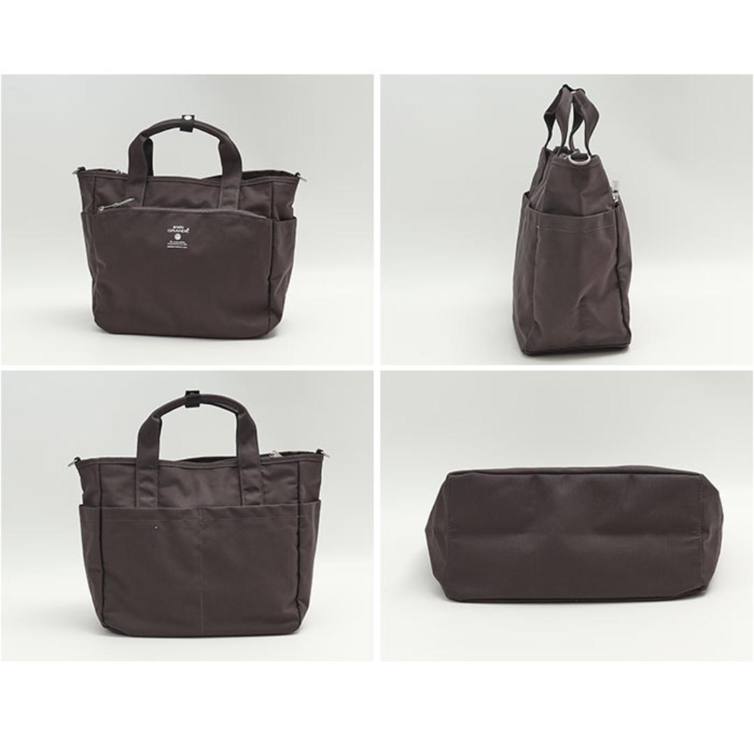 アネログランデ トートバッグ GTM0457 anello GRANDE 通販 ショルダーバッグ マザーズバッグ 2way 斜めがけバッグ 肩掛け レディース メンズ A4 通勤 通学 ファスナー付き 旅行 撥水 10ポケット 軽量 軽い CABIN BE.ベージュ ・