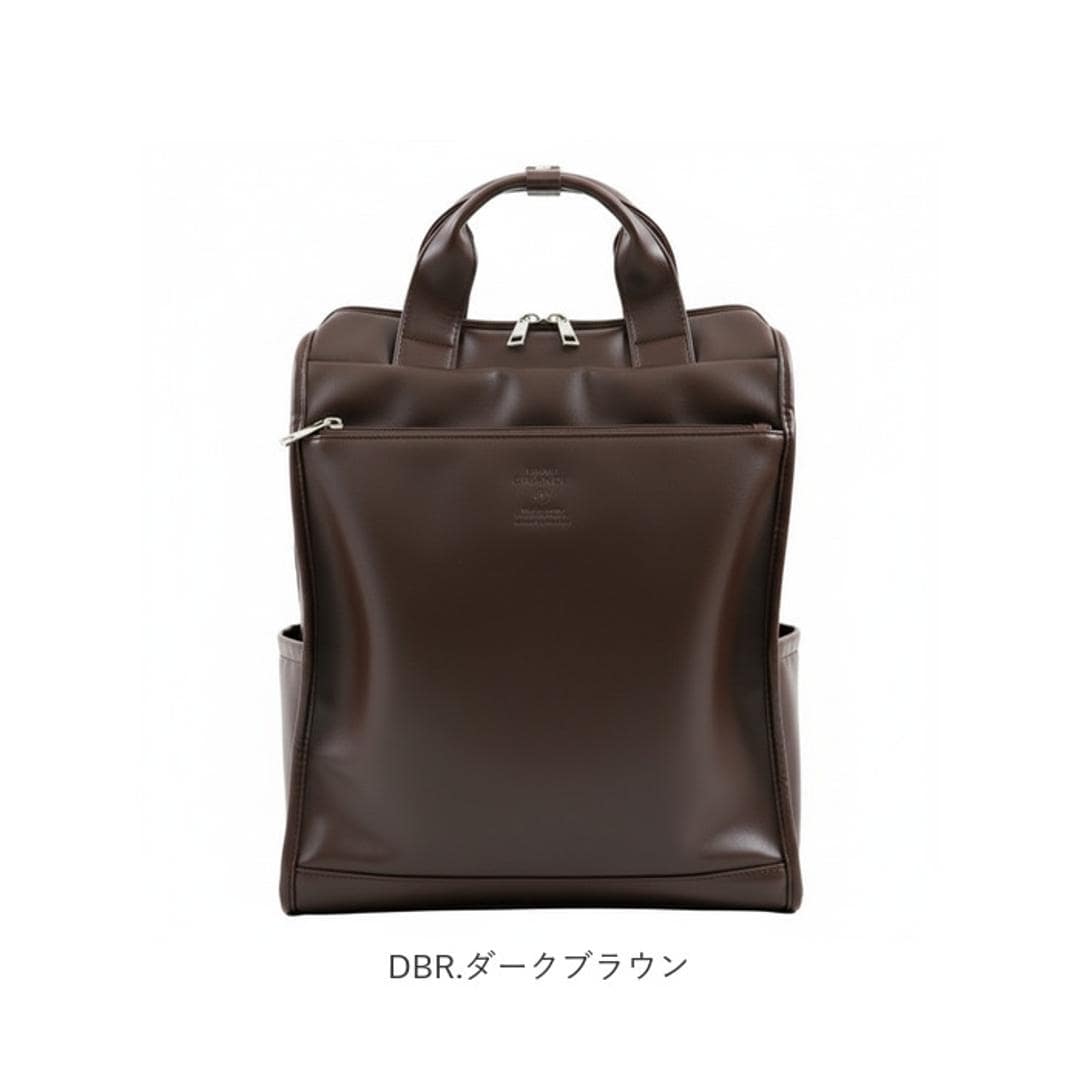 anellogrande リュック GTM1021 アネログランデ 通販 リュックサック デイパック バックパック レディース メンズ 大きめ A4 通勤 通学 旅行 おしゃれ きれいめ シンプル 10ポケット 合成皮革 NEO CABIN レディースバッグ BK.ブラック ・