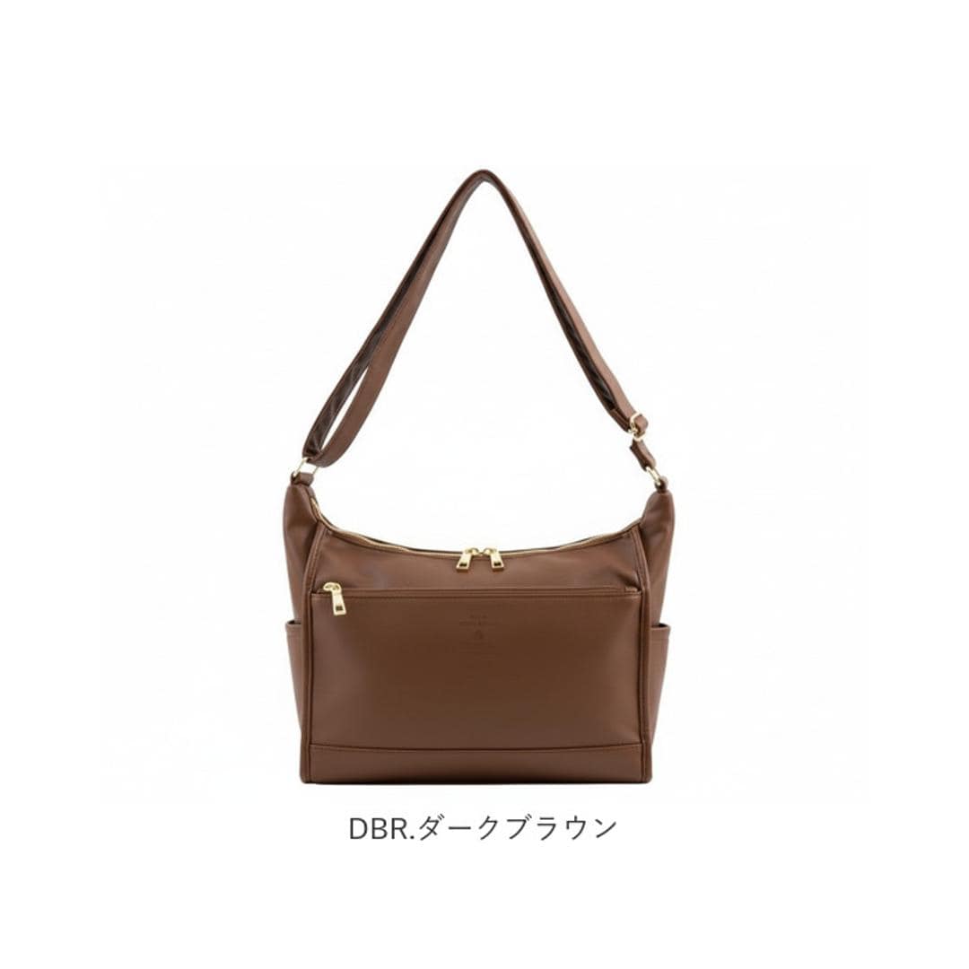 anello GRANDE アネログランデ ショルダーバッグ GTM1022 通販 ショルダーバック 斜めがけバッグ レディース メンズ 大人 サブバッグ 小さめ 通勤 おしゃれ きれいめ シンプル 10ポケット 合成皮革 NEO CABIN レディースバッグ BK.ブラック ・