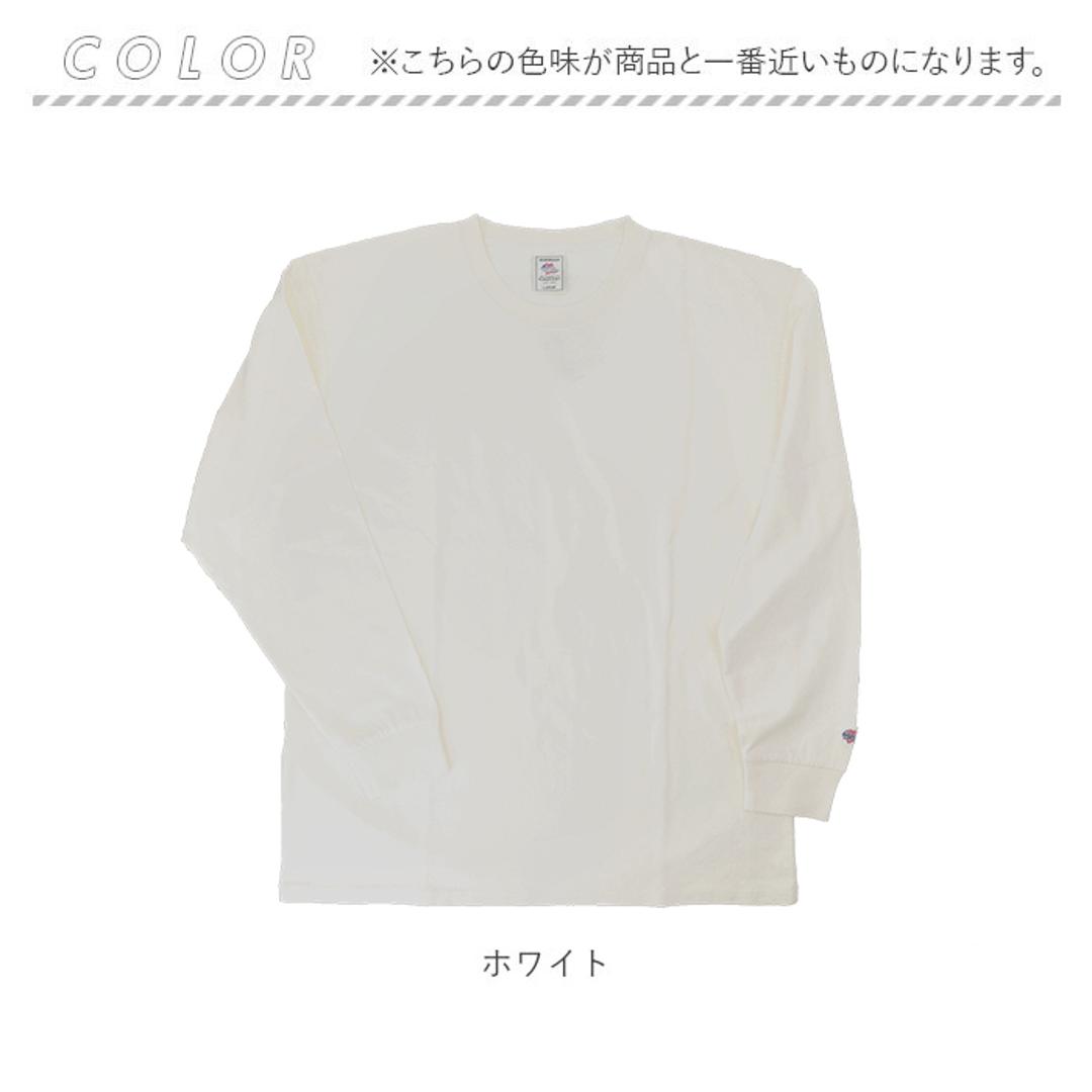 JEMORGAN 長袖Tシャツ ジェーイーモーガン JF006-12S 通販 ロンT カットソー Tシャツ ロングスリーブTシャツ 長袖 メンズ 天竺 クルーネック 秋冬 春秋 レディース 大きいサイズ 綿100% コットン100% トップス メンズファッション ホワイト Mサイズ
